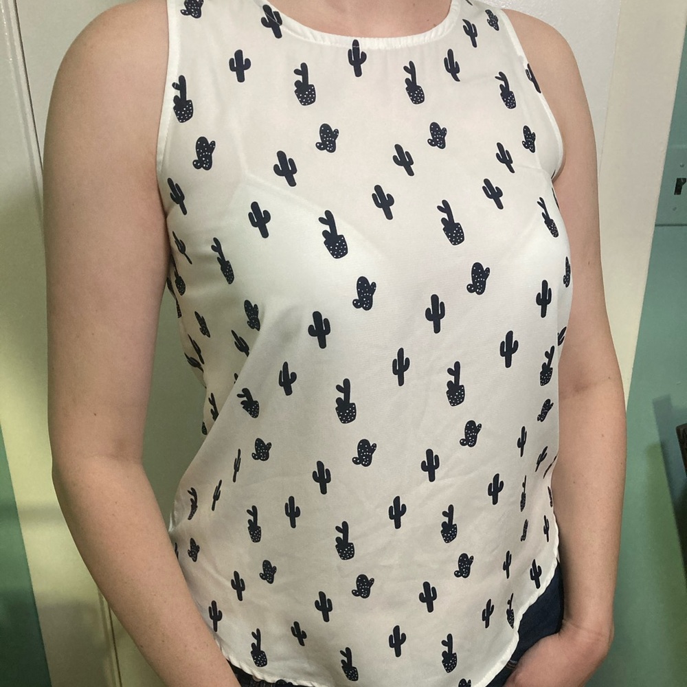 Paper Moon Cactus Blouse